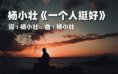 《一个人挺好吉他谱》杨小壮_C调原版六线谱_弹唱教学视频
