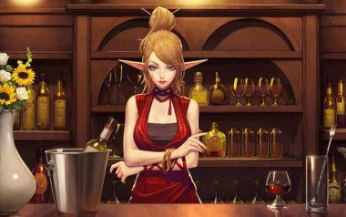 《月光酒馆指弹谱》DNF背景音乐_原版指弹六线谱_吉他独奏谱
