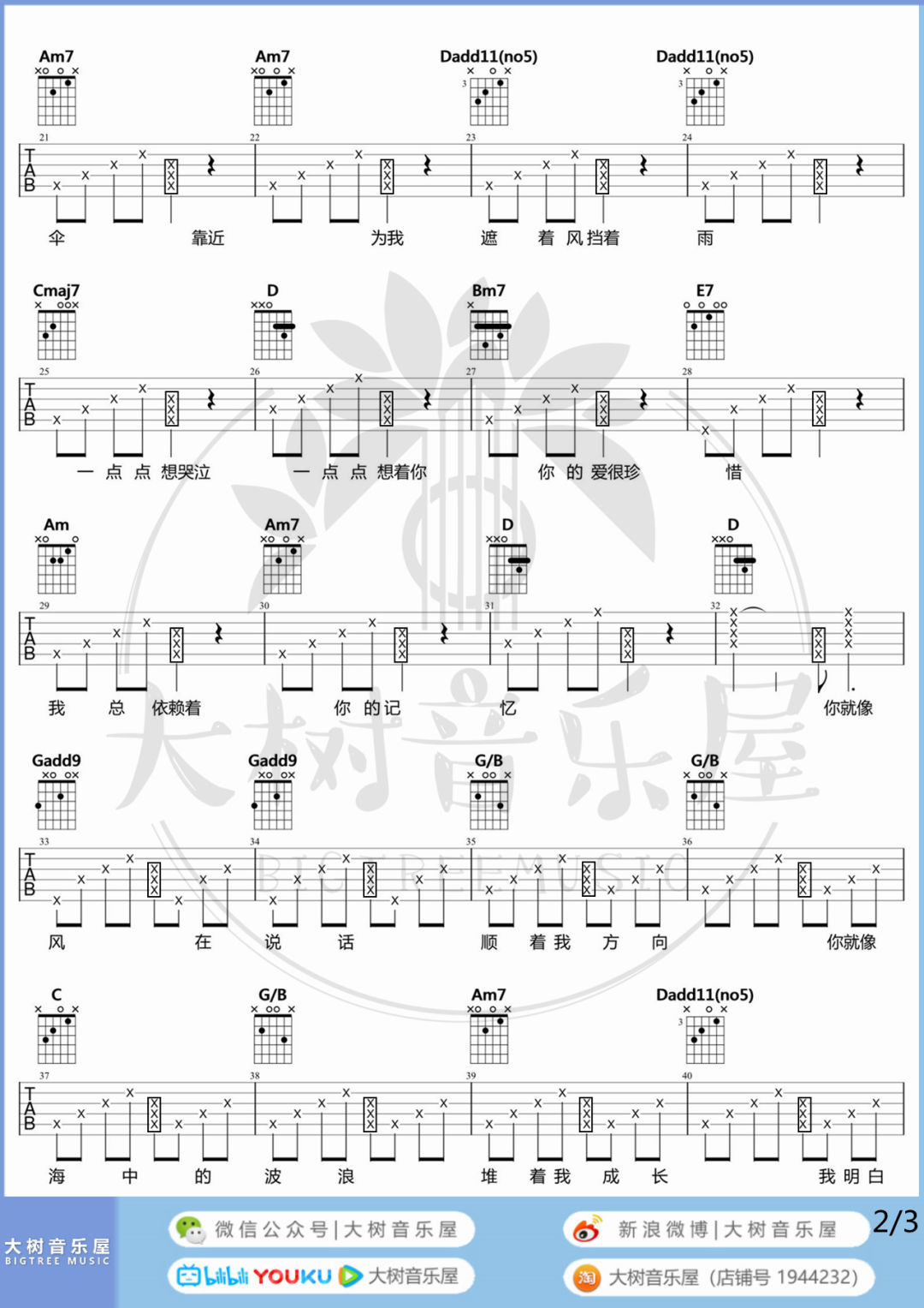 你吉他谱预览图