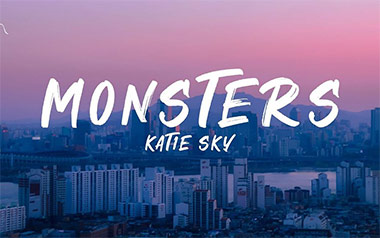 《Monsters吉他谱》Katie Sky_G调原版弹唱谱_高清六线谱