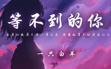 《等不到的你吉他谱》一只白羊_G调指法弹唱谱_图片六线谱